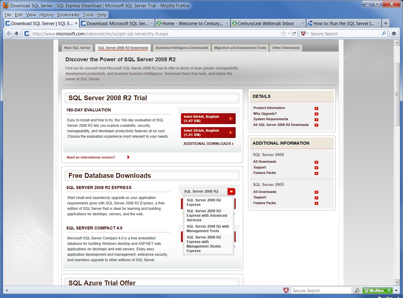 Ms Sql Server Express 2008 Default Port