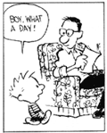 Calvin and Hobbs cartoon